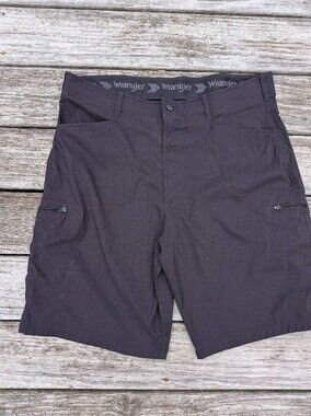 Wrangler Men's Black Casual Zip-Pocket Shorts